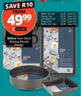 Checkers Hyper Millini Non-Stick Baking Mould Range offer