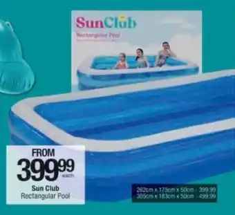 Checkers Hyper Sun Club Rectangular Pool offer