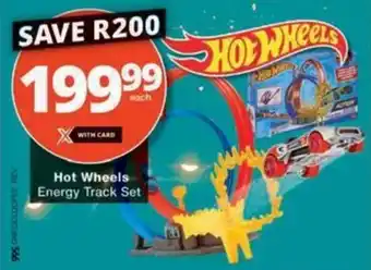 Checkers Hyper Hot Wheels Energy Track Set offer