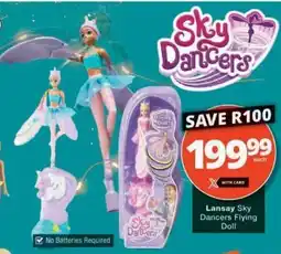 Checkers Hyper Lansay Sky Dancers Flying Doll offer