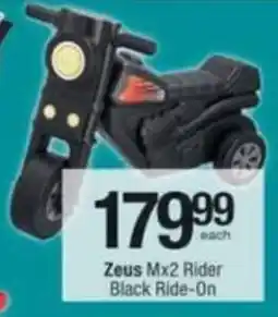 Checkers Hyper Zeus Mx2 Rider Black Ride-On offer