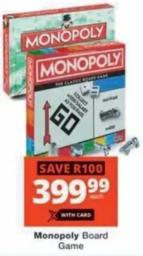 Checkers Hyper Monopoly Board Game offer