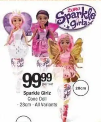 Checkers Hyper Sparkle Girlz Cone Doll offer