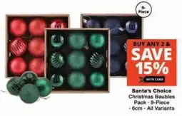 Checkers Hyper Santa's Choice Christmas Baubles Pack offer