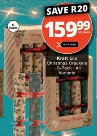 Checkers Hyper Kraft Eco Christmas Crackers offer