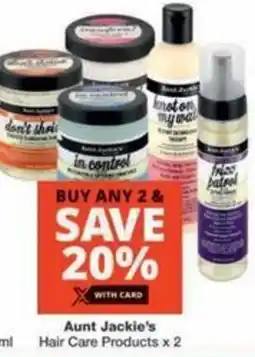 Checkers Hyper Aunt Jackie's Hair Care Products offer