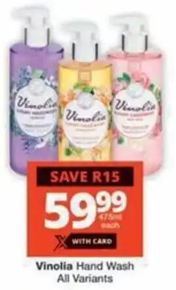 Checkers Hyper Vinolia Hand Wash All Variants offer
