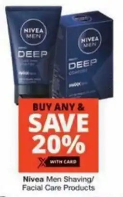 Checkers Hyper Nivea Men Shaving/ Facial Care Products offer