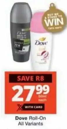 Checkers Hyper Dove Roll-On All Variants offer