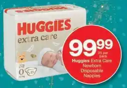 Checkers Hyper Huggies Extra Care Newborn Disposable Nappies offer