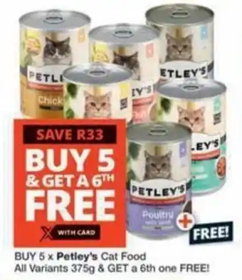 Checkers Hyper Petley's Cat Food offer