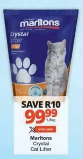 Checkers Hyper Marltons Crystal Cat Litter offer
