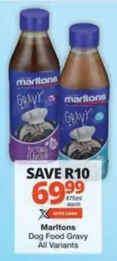 Checkers Hyper Marltons Dog Food Gravy All Variants offer