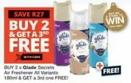 Checkers Hyper Glade Secrets Air Freshener All Variants offer