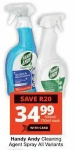 Checkers Hyper Handy Andy Cleaning Agent Spray All Variants offer