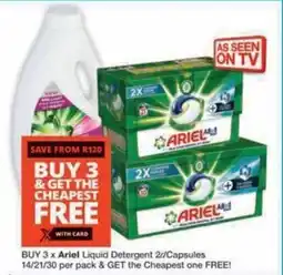 Checkers Hyper Ariel Liquid Detergent/ Capsules offer