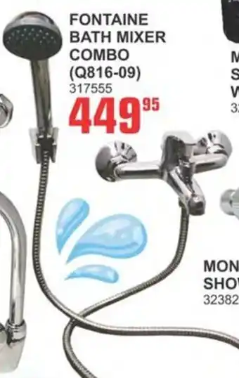 Fontaine bath mixer combo