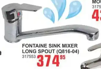 Fontaine sink mixer long spout