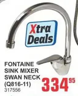 Cashbuild Fontaine sink mixer swan neck offer