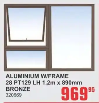 Cashbuild Aluminium w/frame 28 pt129 offer