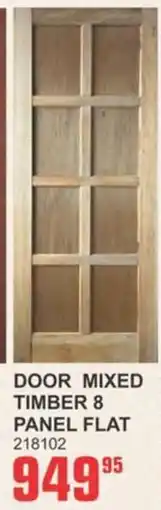 Cashbuild Door mixed timber 8 panel flat offer
