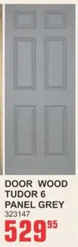 Cashbuild Door wood tudor 6 panel grey offer