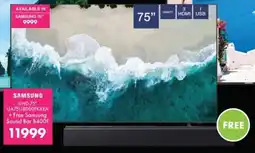 Save Hyper SAMSUNG UHD 75" Smart TV offer