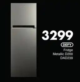 Save Hyper DEFY Fridge Metallic D200 DAD239 offer