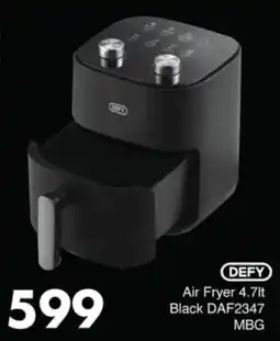 Save Hyper DEFY Air Fryer Black DAF2347 MBG offer