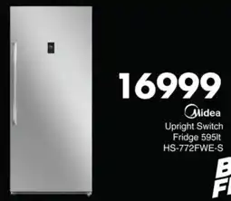 Save Hyper Midea Upright Switch Fridge HS-772FWE-S offer