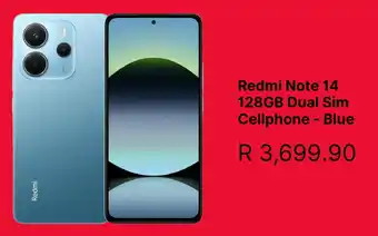 Edgars Redmi Note 14 128GB Dual Sim Cellphone offer