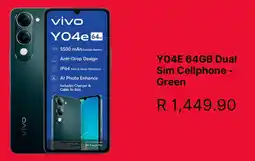 Edgars Vivo Y04E 64GB Dual Sim Cellphone offer