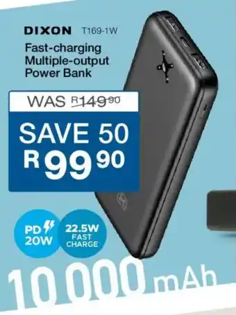 Cash Crusaders Dixon Fast-charging Multiple-output Power Bank offer