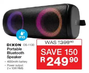 Cash Crusaders Dixon Portable Bluetooth Speaker offer