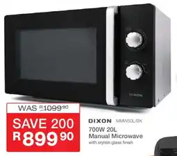 Cash Crusaders Dixon 700W Manual Microwave offer