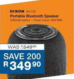 Cash Crusaders Dixon Portable Bluetooth Speaker offer