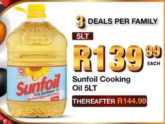 Take 'n Pay Sunfoil Cooking Oil offer
