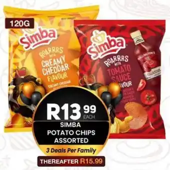 Take 'n Pay Simba potato chips assorted offer