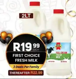 Take 'n Pay First choice fresh milk offer