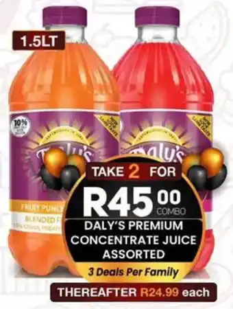 Take 'n Pay Daly's premium concentrate juice assorted offer