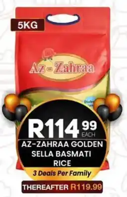 Take 'n Pay Az-zahraa golden sella basmati rice offer