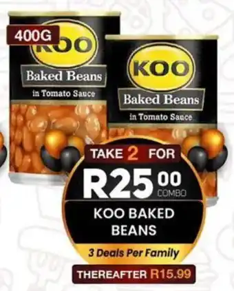 Take 'n Pay Koo baked beans offer
