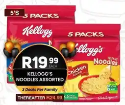 Take 'n Pay Kellogg's noodles assorted offer