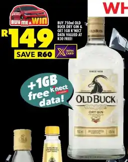 Shoprite Liquor Old buck dry gin offer