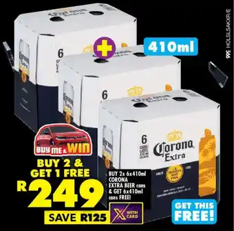 Shoprite Liquor Corona extra beer cans offer