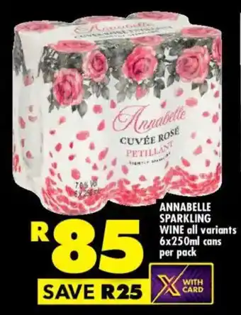 Shoprite Liquor Annabelle sparkling wine cans offer