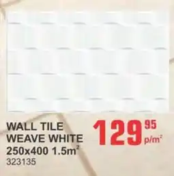 Cashbuild Wall tile weave white offer