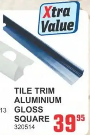 Cashbuild Tile trim aluminium gloss square offer