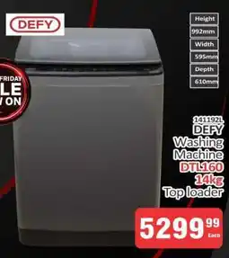 KitKat Cash and Carry DEFY Washing Machine DTL160 offer