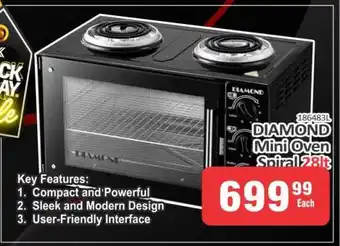 KitKat Cash and Carry DIAMOND MINI OVEN SPIRAL 28LT offer